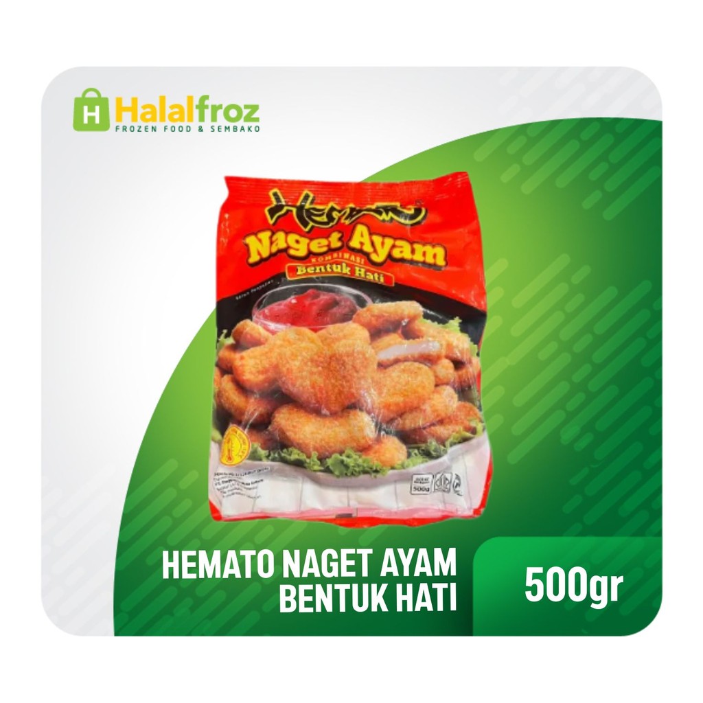 

Hemato Naget Ayam Love 500gr HFPRS