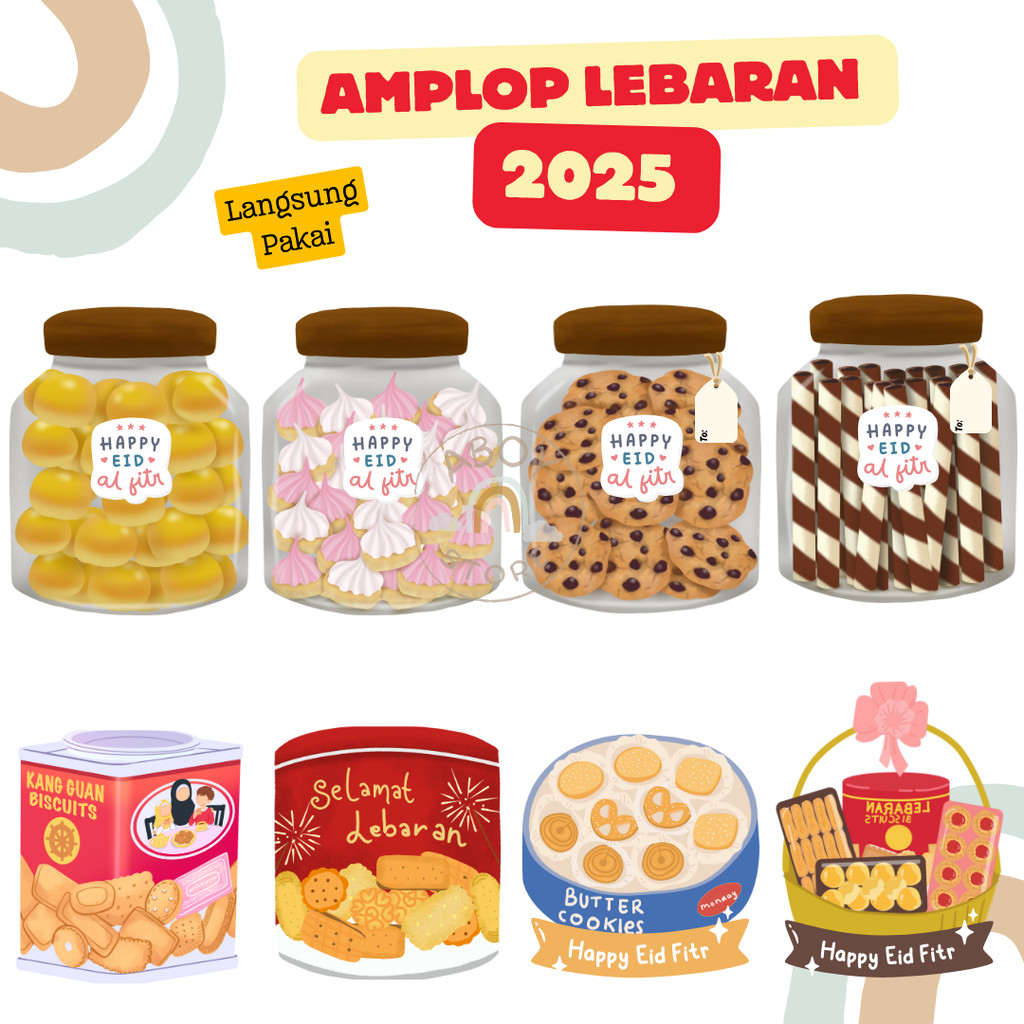 

(isi 100pcs) Amplop Lebaran 2025 3D Virali Amplop Unik Lucu Amplop Idul Fitri - Aboy Store