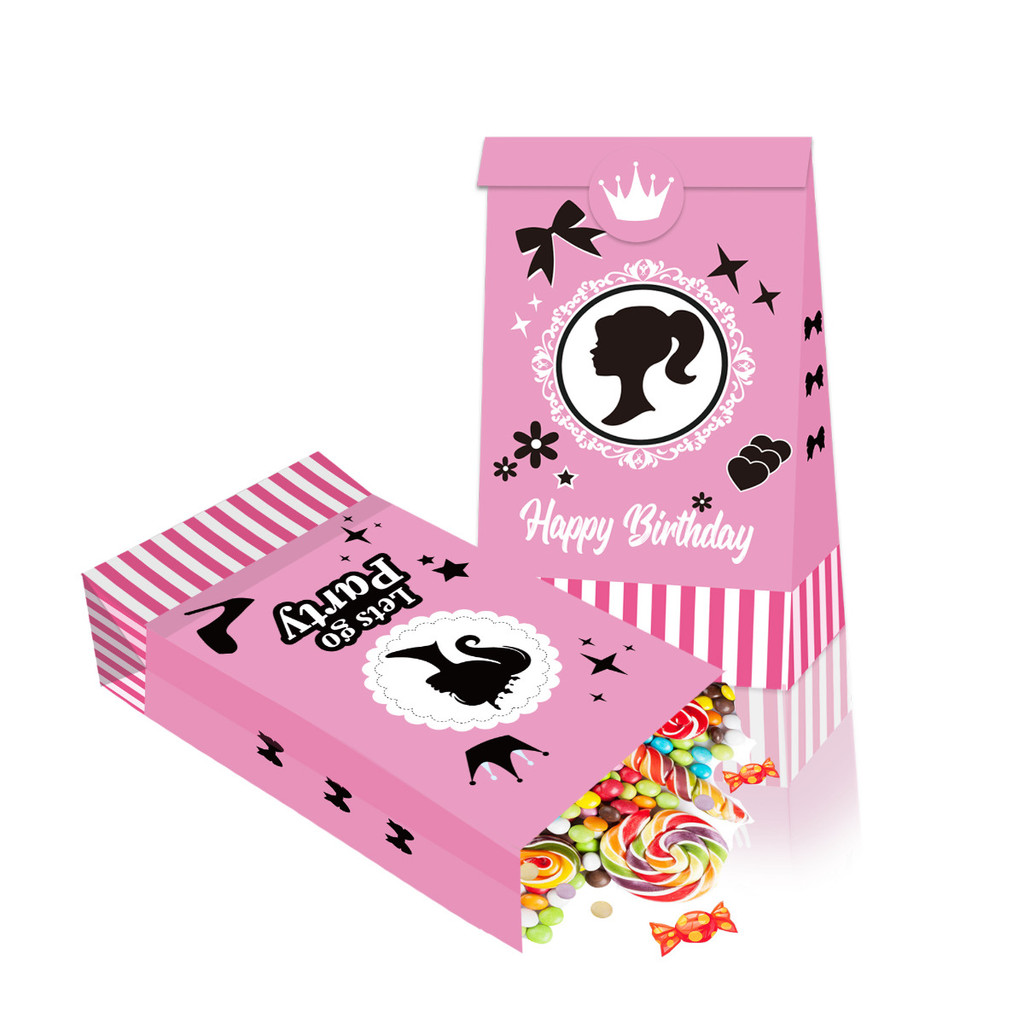 

Tas Pesta Ulang Tahun Anak Goodie Bag Barbie Jinjing Kartun Character Cartoon Paper Bag Kado