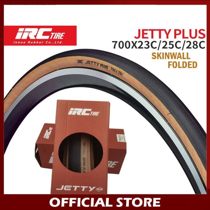 IRC Ban Luar Roadbike Jetty Plus Skin Wall Kevlar 700 x 23C 25C 28C - 700x23C Kevlar