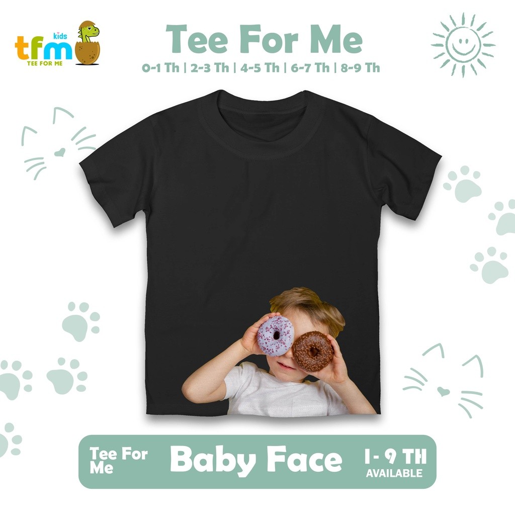 Kaos Anak Baby Donut Boy ADLV Usia 0 1 2 3 4 5 6 7 8 9 Tahun Laki Laki dan Perempuan - Kids Tshirt A