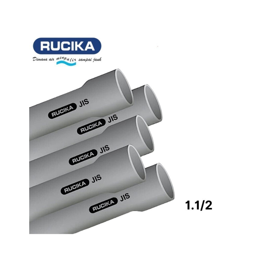 Rucika JIS D 1.1/2" inch (Rucika) / Pipa PVC Kelas D