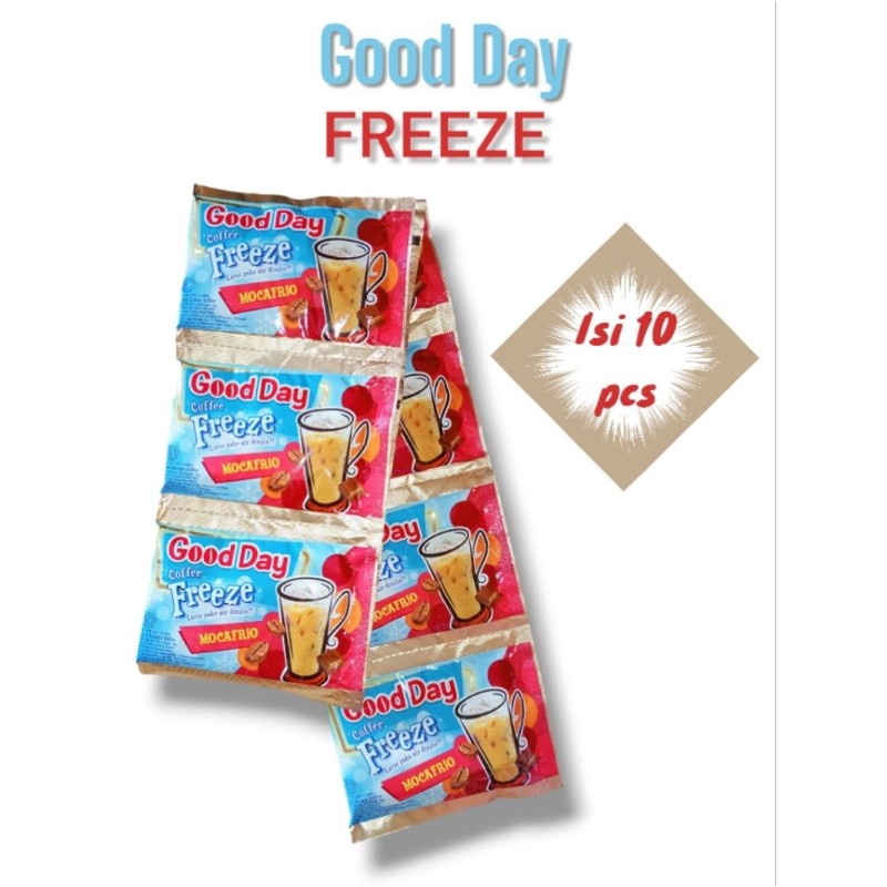 

Kopi Good Day Freeze Mocafrio 10 pcs × 30 gr [HARGA 1 RENTENG] good day / good day freeze / mocafrio