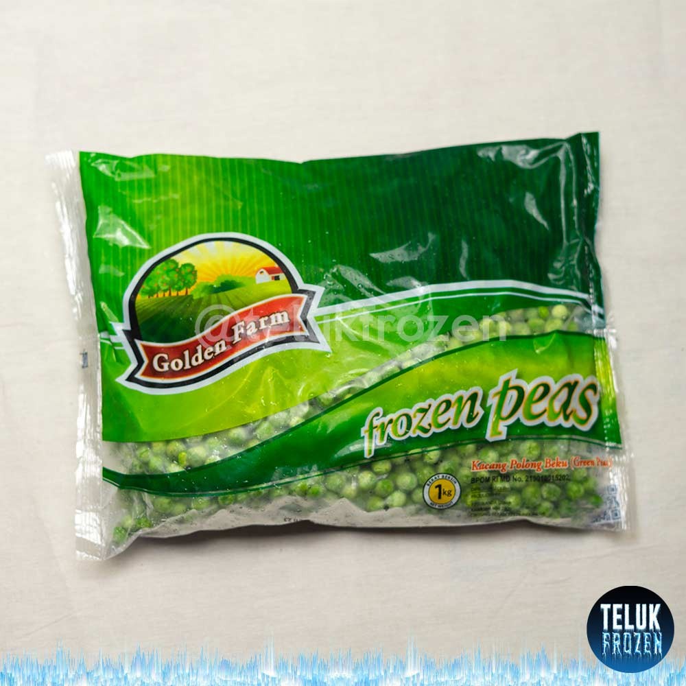

golden farm frozen peas / kacang polong beku 1kg green 1 kg vegetable vegetables