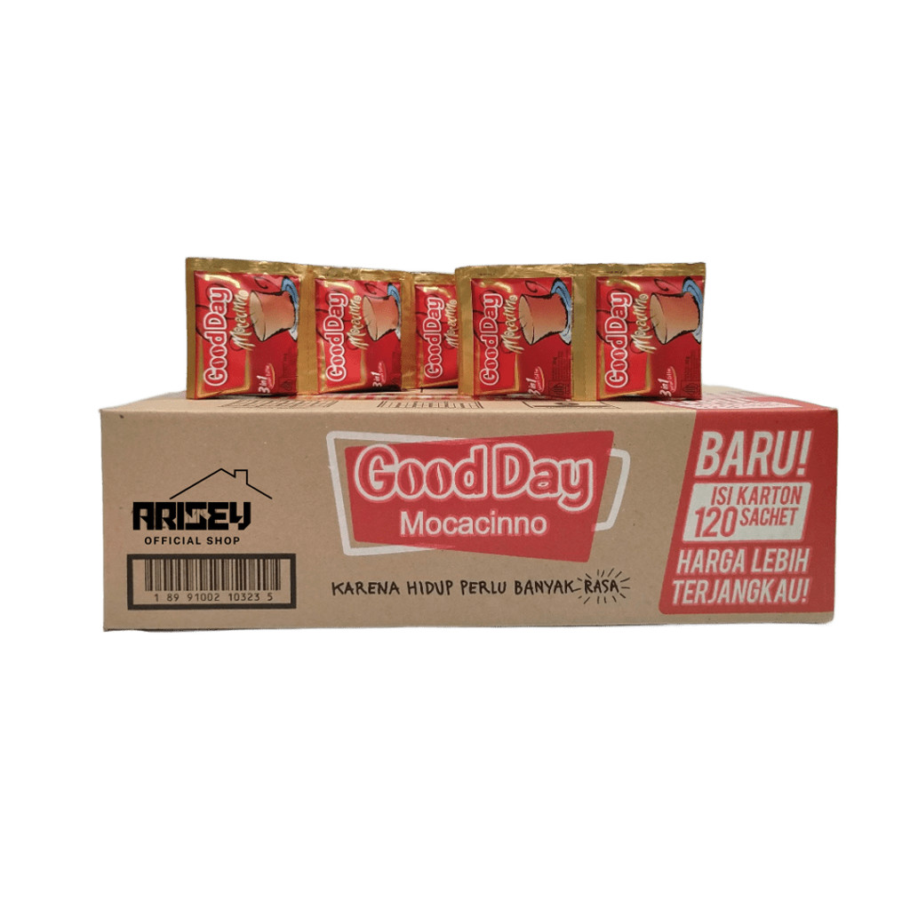

Good Day Mocacinno Kopi Moccacino 1 Karton (120 Sachet)