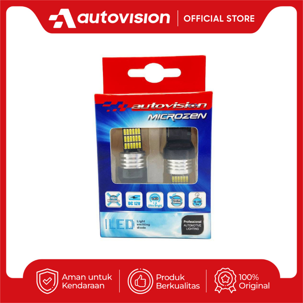 Lampu Sein/Rem LED Autovision T20 45-4014SMD Flash 12V