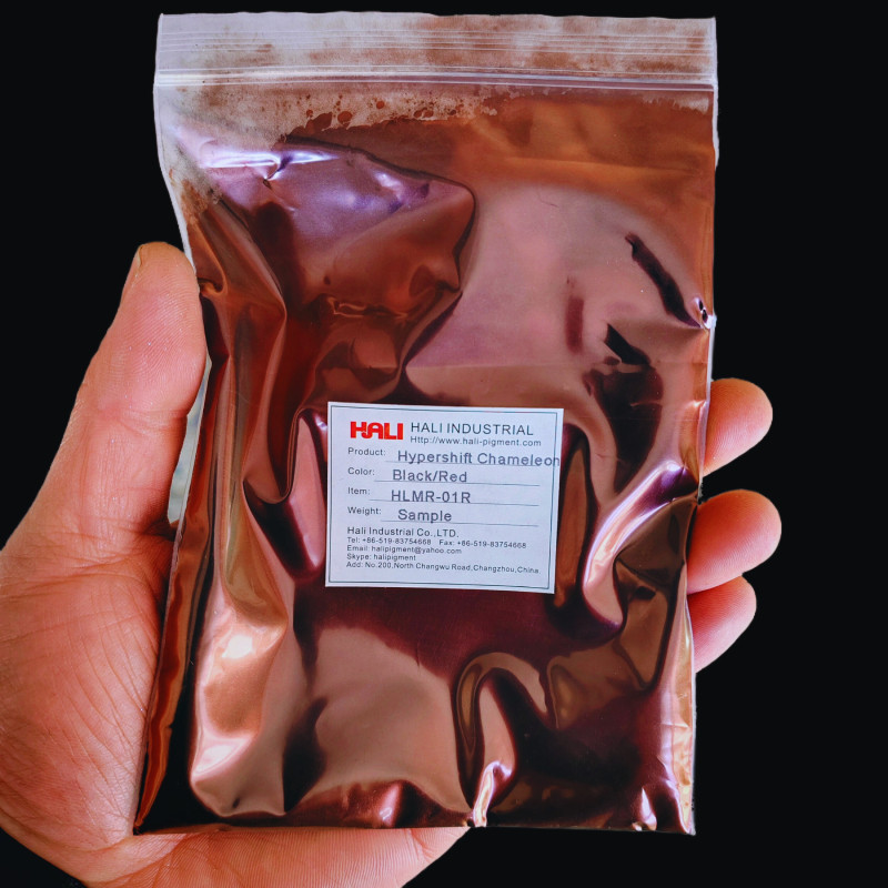 1g/Jar Black Red Super Chameleon Automotive Paint Pigment Color shift Chrome Powder HLMR-01R