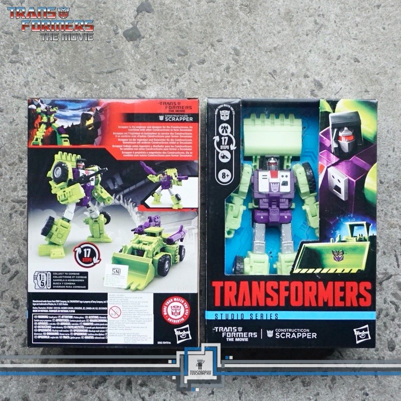 Transformers Studio Series The Movie SCRAPPER G1 Deluxe Class Combiner DEVASTATOR
