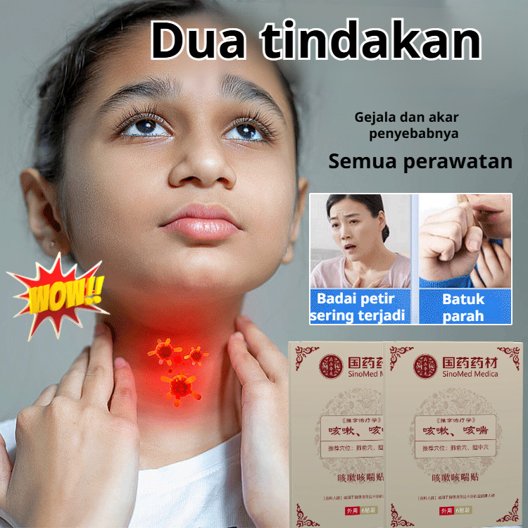 ⚡Kirim dalam 24 jam⚡Herbal Breath Soothing Cough Relieving Patch/Herbal Breathing Cough Patch Soothi