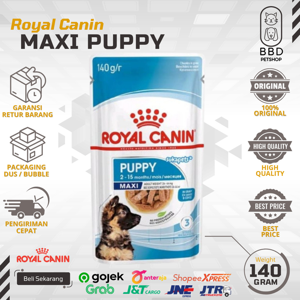 ROYAL CANIN MAXI PUPPY WET POUCH / WET FOOD 140GR