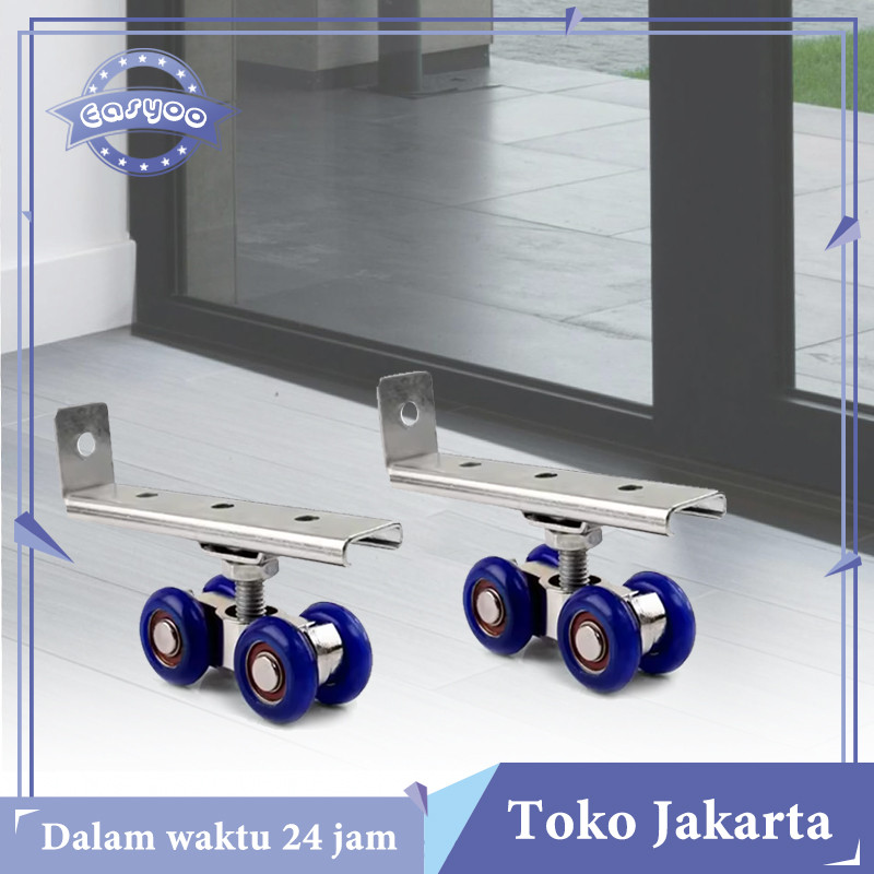 Roda Pintu Sliding Geser 1 Set Roda Pintu Geser Sliding Gantung Roda Pintu Geser Atas
