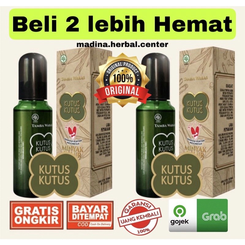 PAKET HEMAT DAPAT 2 Minyak Kutus Kutus Herbal Organic - 100ml Original 100% Terbaru MKK Kutuskutus k