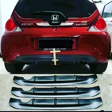 Aksesoris Eksterior modifikasi variasi mobil Diffuser honda brio lama