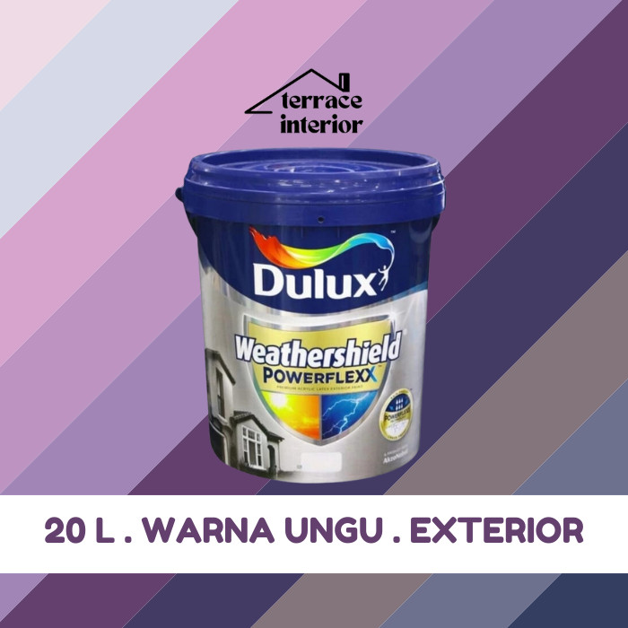 Cat Tembok Dulux Weathershield Powerflex Exterior 20 L Violet Gloss