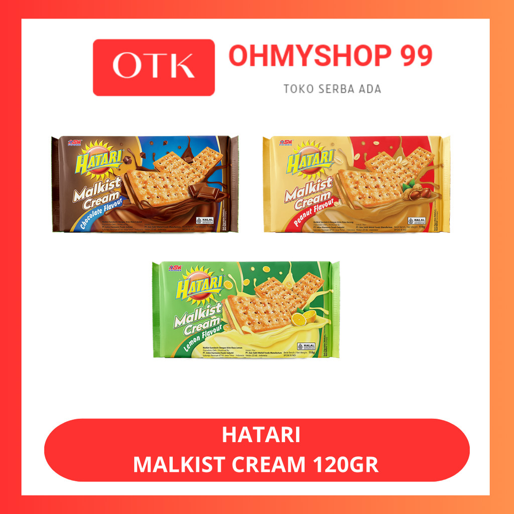 

HATARI Malkist Cream Sandwich 120gr