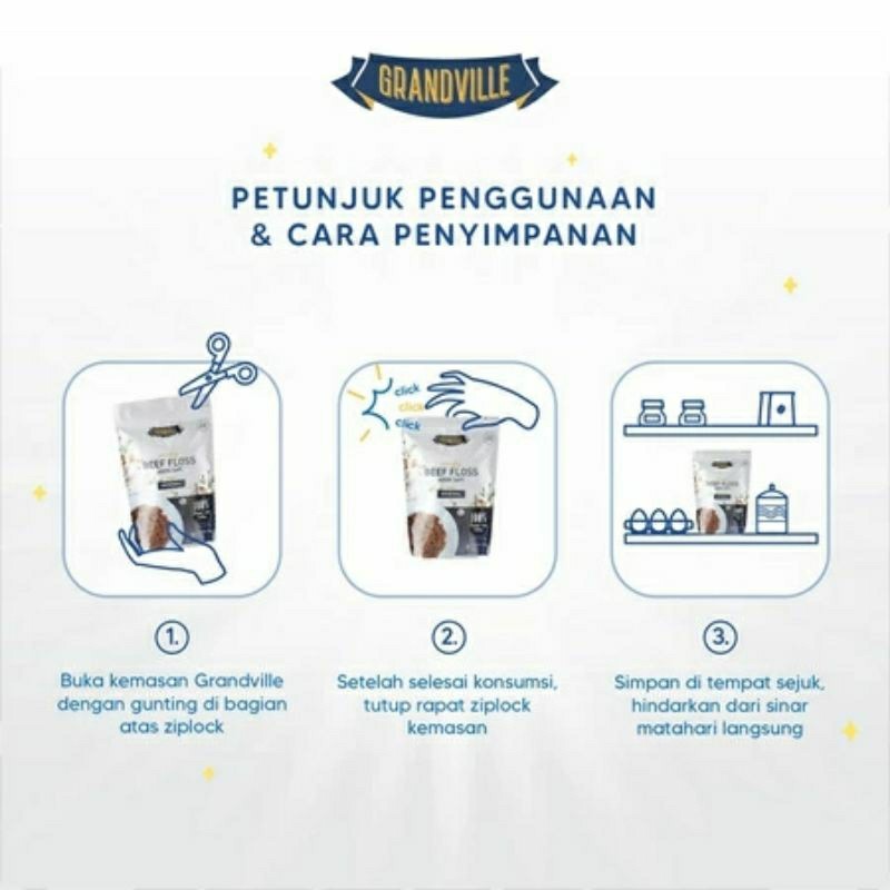 

QH Grandville Abon 100gr Anak MPASI Ayam Sapi Ikan Non MSG Anak Bayi MPASI 6 8 Bulan 1 2 3 Tahun