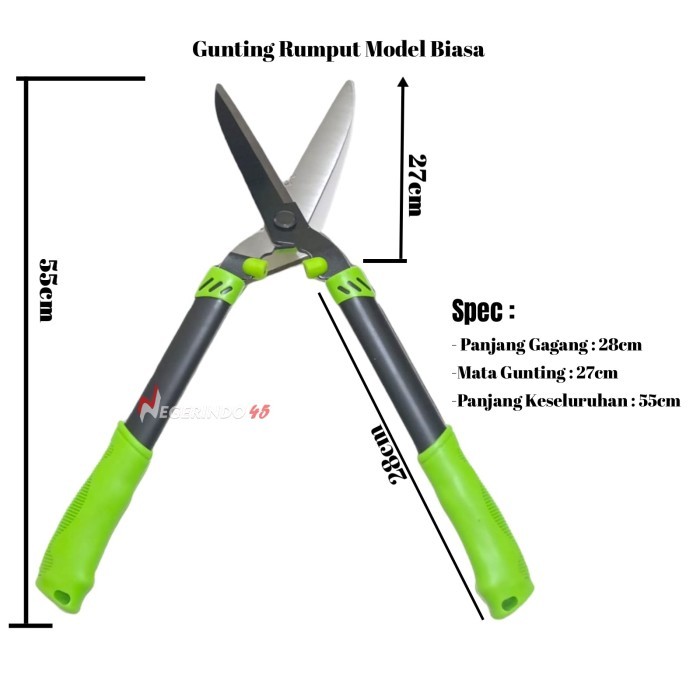 GUNTING TAMAN GUNTING POHON GUNTING RUMPUT PEMOTONG DAHAN DAN RANTING - MODEL BIASA