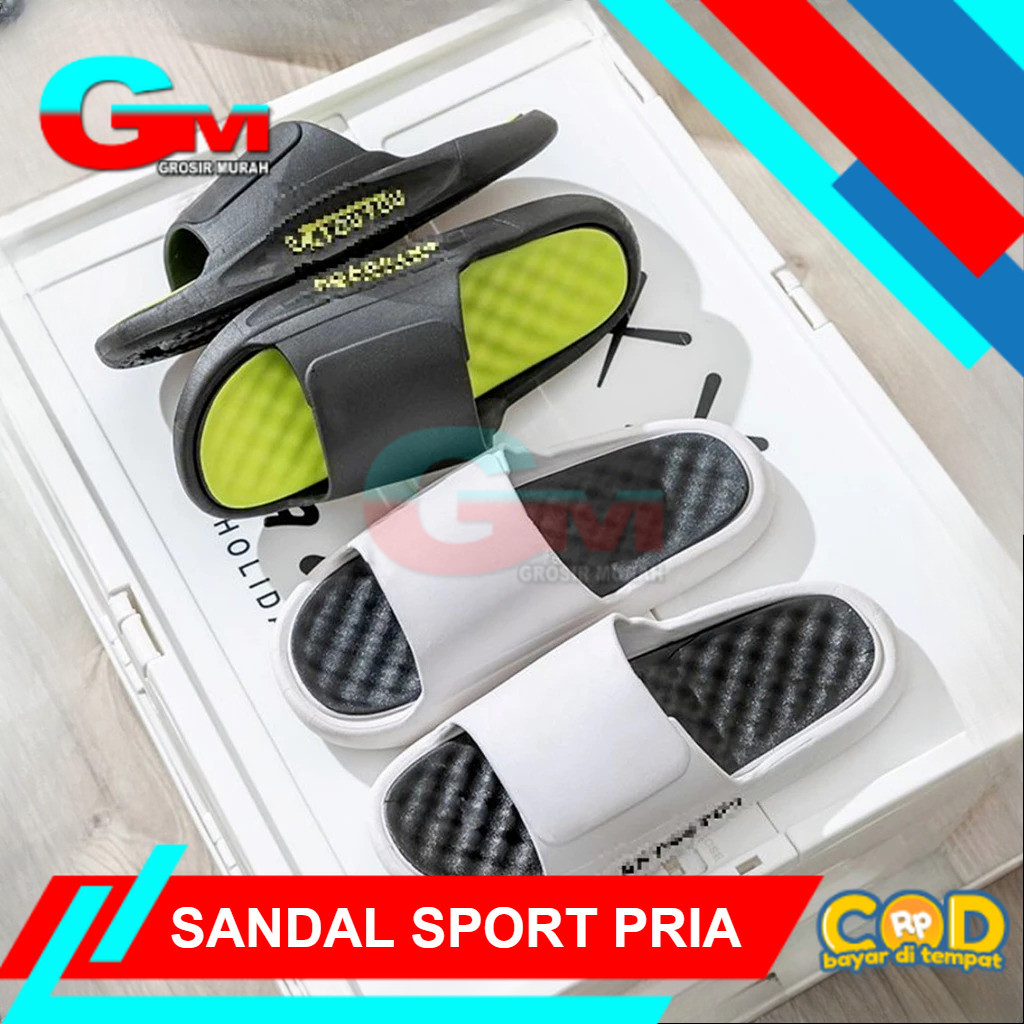 Sandal Pria Sandal Slide Sandal Rumah Sandal Pria Sendal Ruangan Sandal Pria
