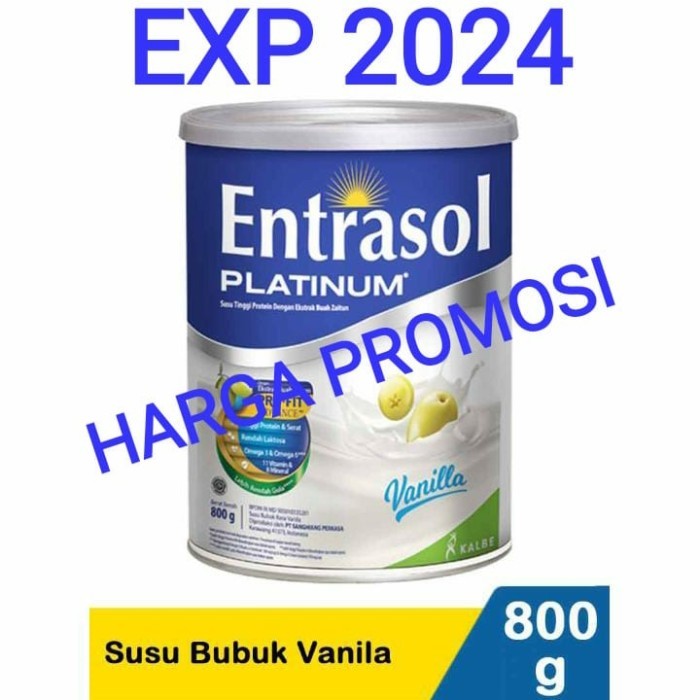 

[[PROMO]]BEST SELLER Entrasol Platinum Susu Bubuk Vanila 800G