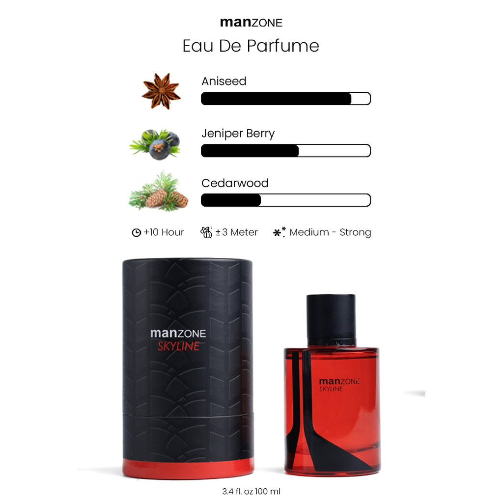 MANZONE - Parfum Skyline 100ml - Red