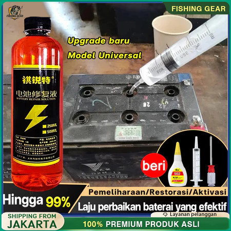 【COD】Aki Cairan Aki Air Elektrolit Air Aki  Kering Cairan Aki Sepeda Motor Cairan Perbaikan Aki Jual
