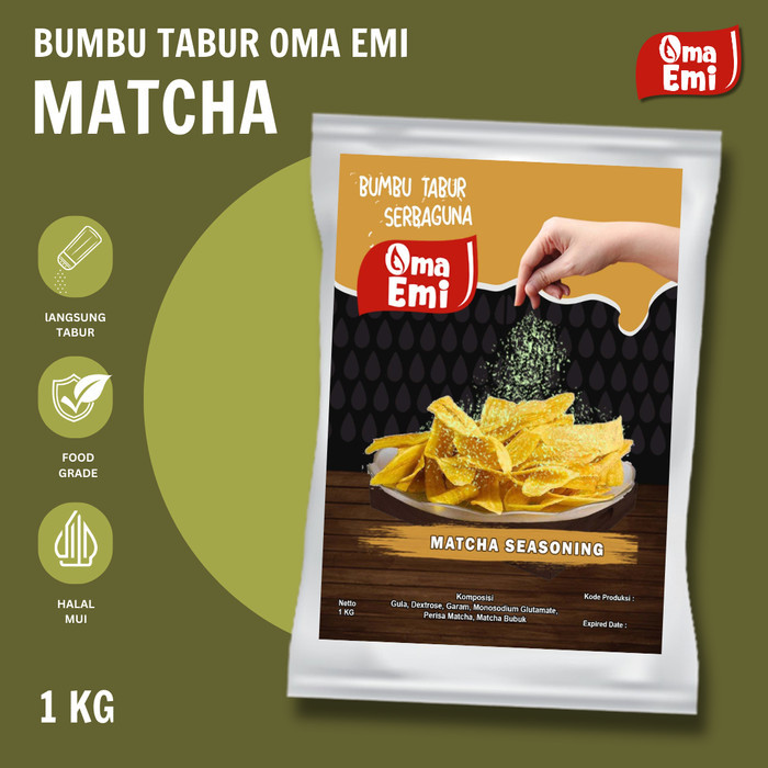 

[PROMO]New BUMBU TABUR MATCHA SEASONING HALAL KUALITAS TERJAMIN 1 KG