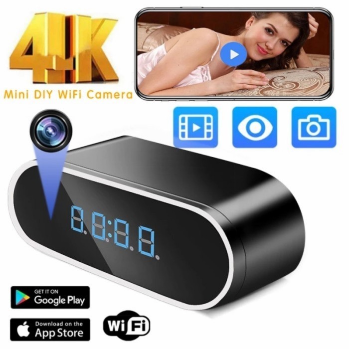 Wifi Spy Camera (model Jam Meja) - Support iOS/Android