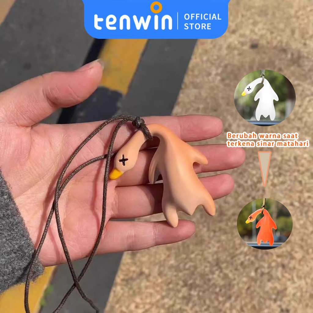 Liontin bebek panggang yang berubah warna Gantungan Bebek Panggang Berubah Warna Bebek Kreatif