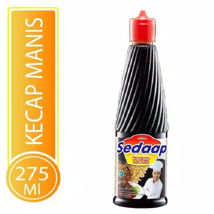 

SEDAAP Kecap Manis Botol 275ml - Kecap Sedap 275 ml #MDR