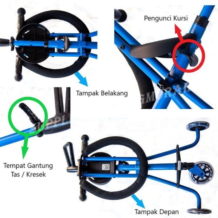 Stroller Roda 3 Dorongan Bayi