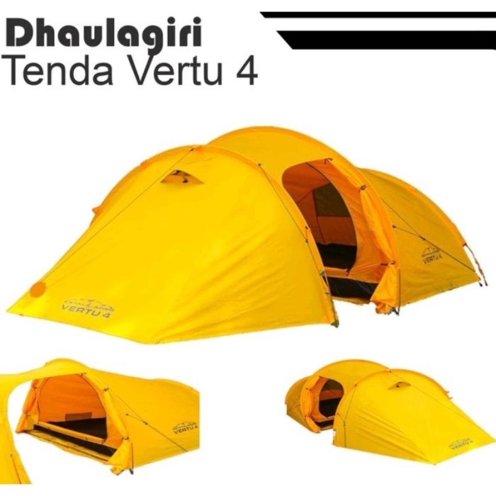 Tenda Camping Dhaulagiri Vertu 4 P ultralight aloy 4-5 Orang