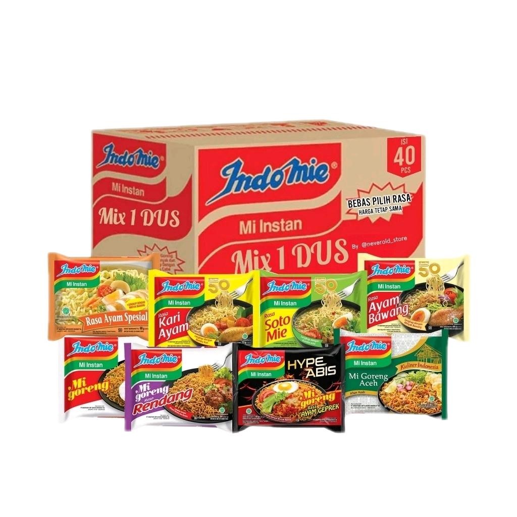 

[1 Karton] Indomie Mie Instan Goreng/Rebus Semua Rasa isi 40 Pcs