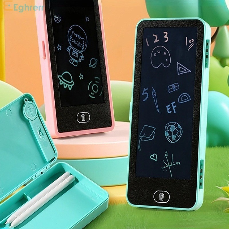 

6.6 Eeghrerr Kotak Alat Tulis Multifungsi Drawing Box Kotak Pensil Coret Kreatif Anak