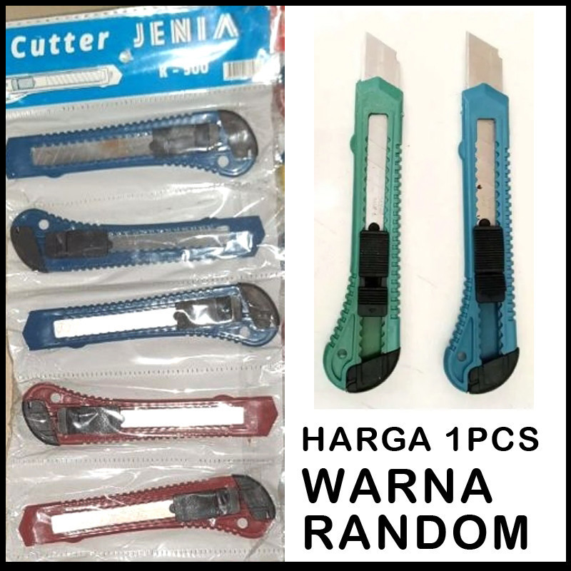 

Pisau Cutter Plastik Pemotong Kertas Karpet SerbagunaTajam Tahan Karat