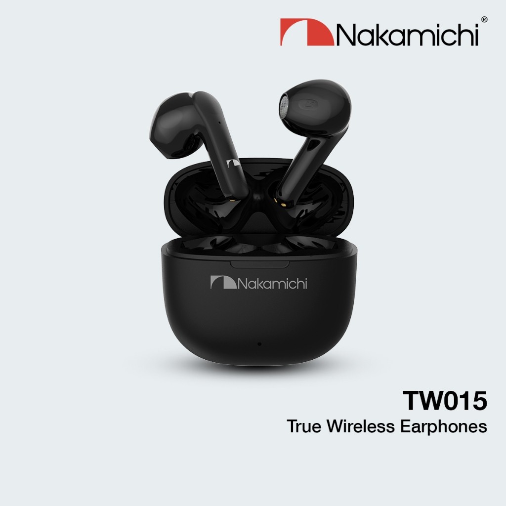 Nakamichi TW015 True Wireless Earphone Bluetooth Gaming TWS HD Black