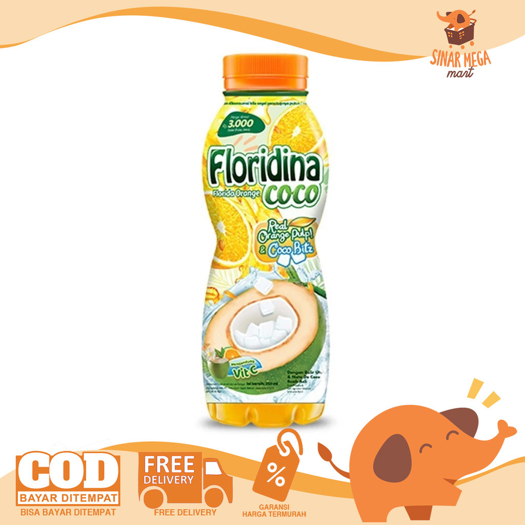 

FLORIDINA Orange Coco With Vit C 350ml SATUAN Minuman Jus Jeruk Murah