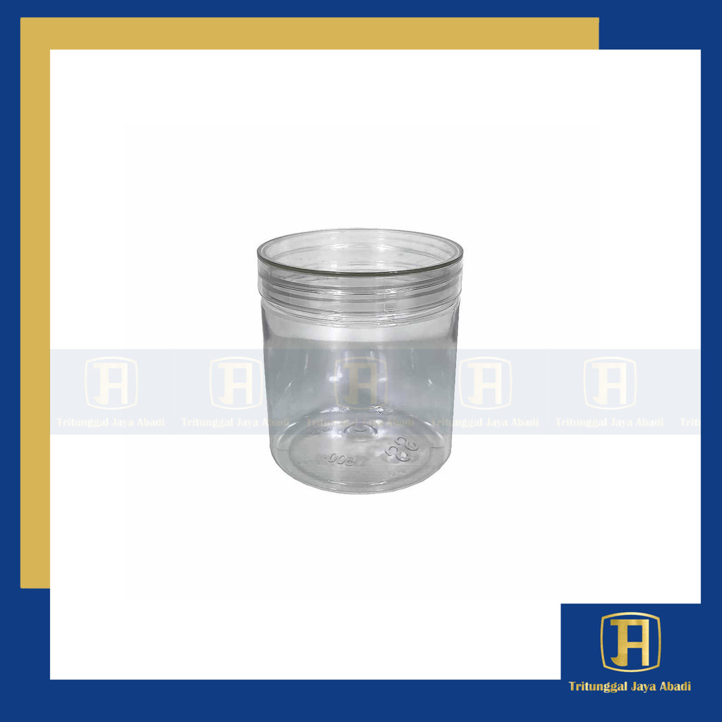 Toples Silinder Premium 500ml PET Tutup Bening - Toples Plastik Bening Kualitas Tinggi