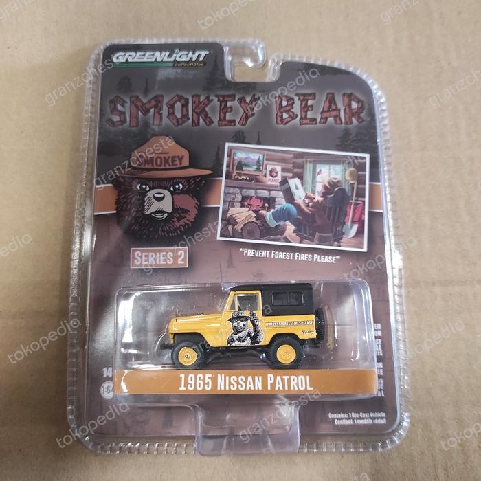 DIECAST GREENLIGHT SMOKEY BEAR SERIES 2 - 1965 NISSAN PATROL MINIATUR