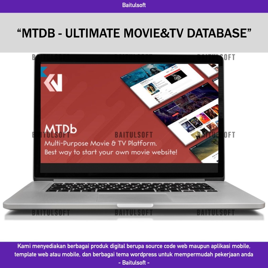 SOURCE CODE APLIKASI WEB MTDB - ULTIMATE MOVIE&TV DATABASE D241 BLASTCODE