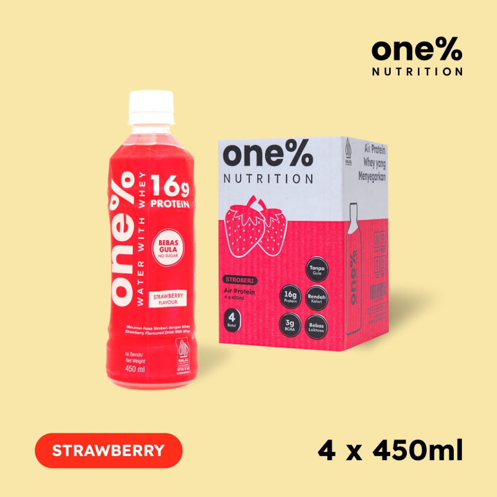 

one% Nutrition - Protein Water | 4 Bottle Set