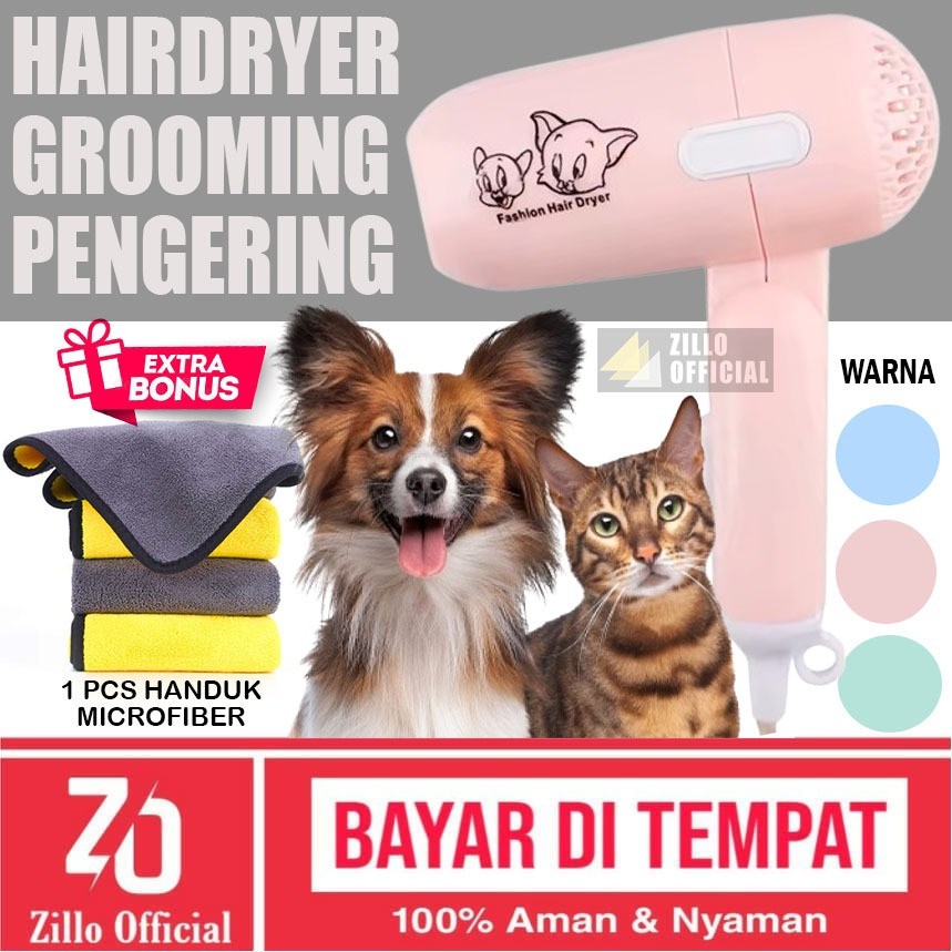 ZILLO Hairdryer Pengering Bulu Kucing Anjing Anabul Hewan Peliharaan Pet Blower Hair Dryer Grooming 