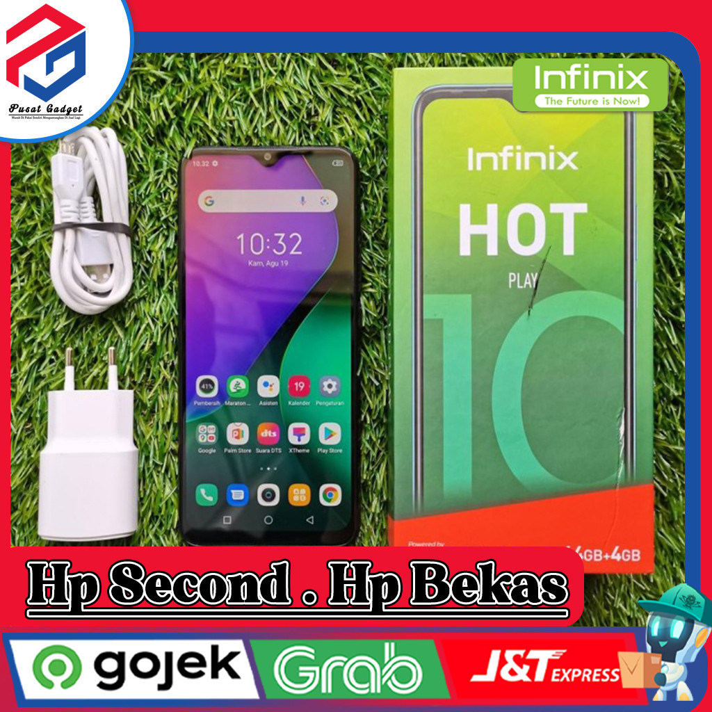 Infinix Hot 10 Play Ram 2/32GB | Ram 3/32GB | Ram 4/64GB Second Grade A