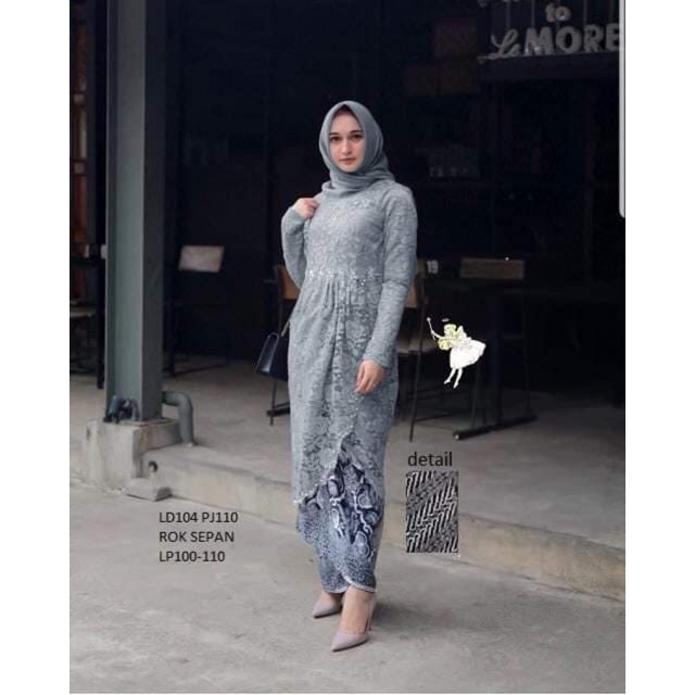 Z11 Set Kebaya Amora Kebaya Brukat Mutiara Wisuda Kebaya Modern