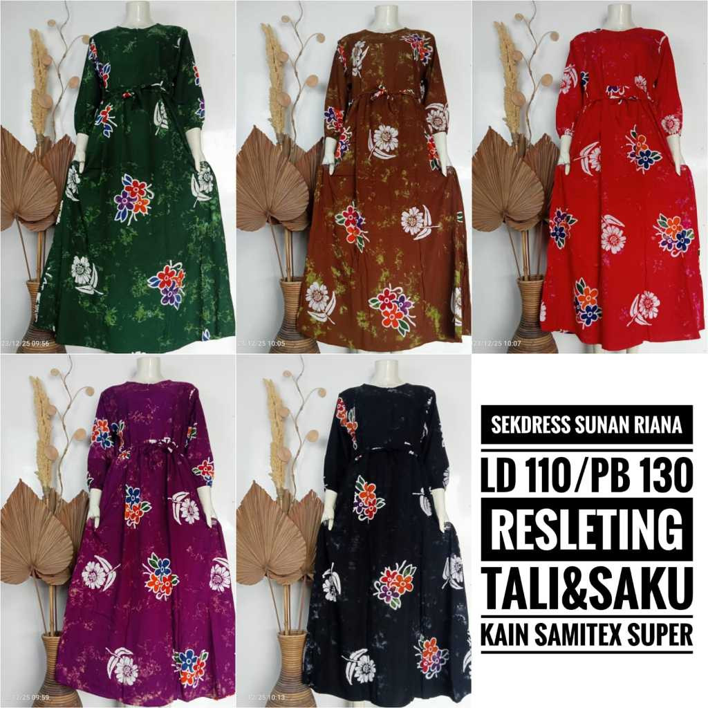 Sekdress Sunan Riana | Daster Terbaru Motif Sunan Batik Pekalongan Premium