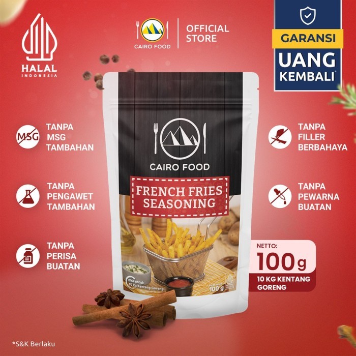 

Best Seller~[Baru] Bumbu Kentang Goreng Sehat – Tanpa MSG, 100% Rempah Murni | Cairo Food - 100 gram