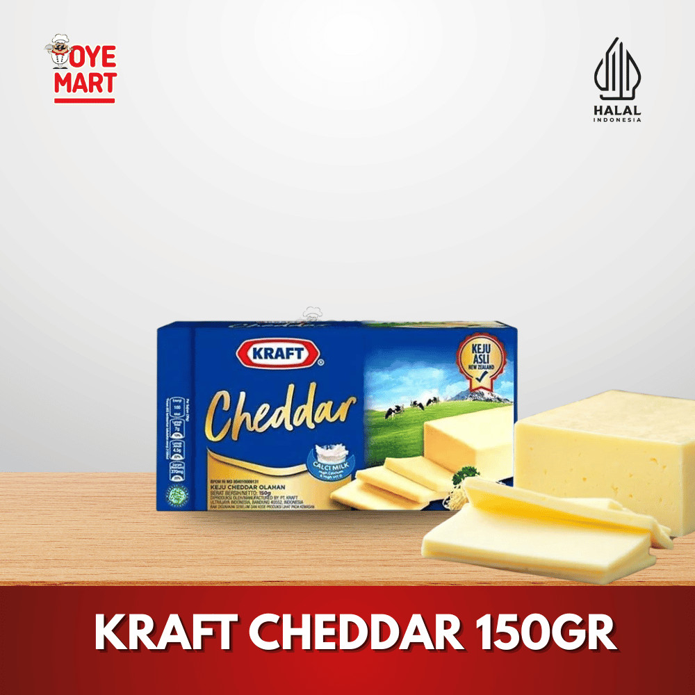 

KEJU KRAFT CHEDDAR 150GR / KEJU CHEDDAR