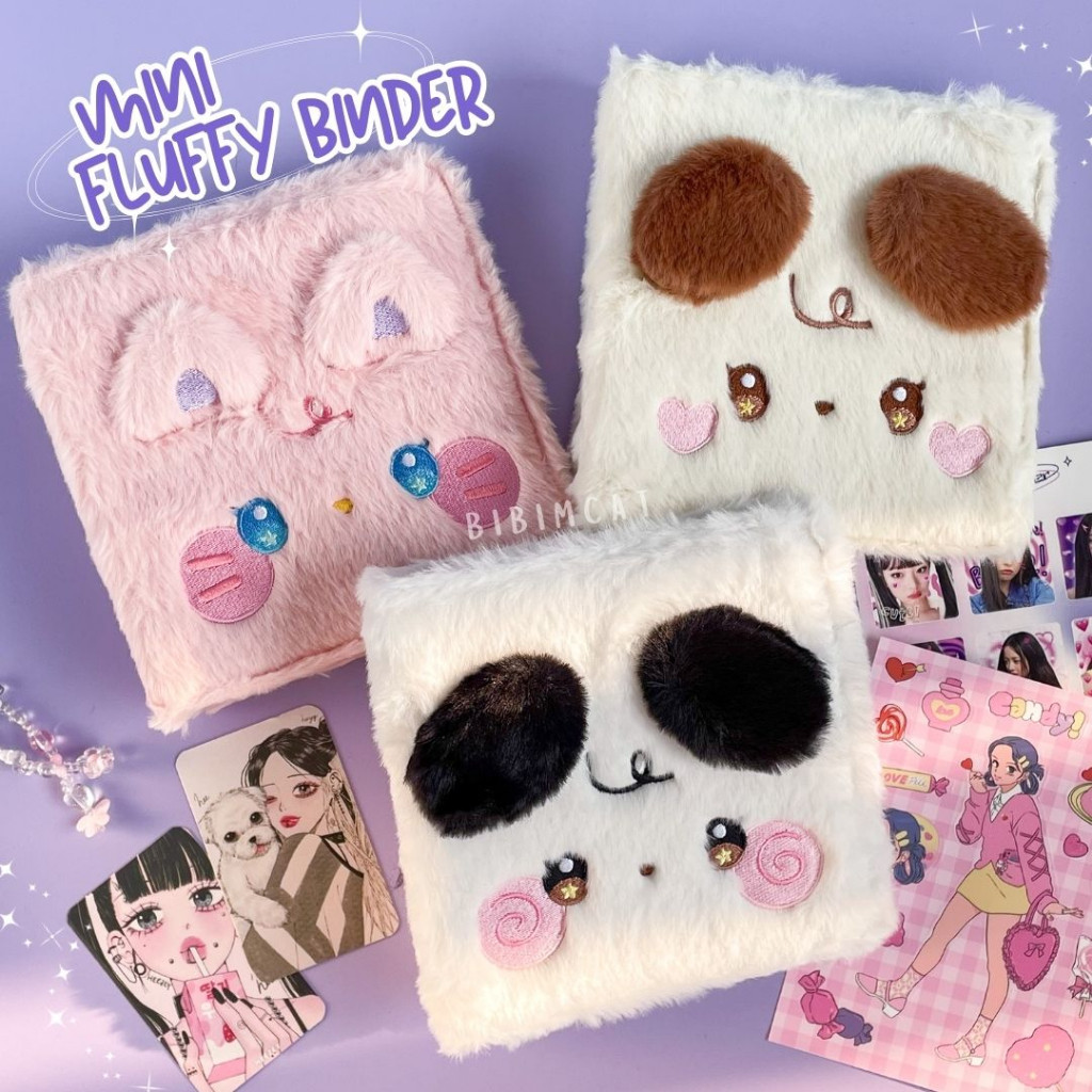 (A7 Wide) Mini Fluffy Binder Photocard / PC Album