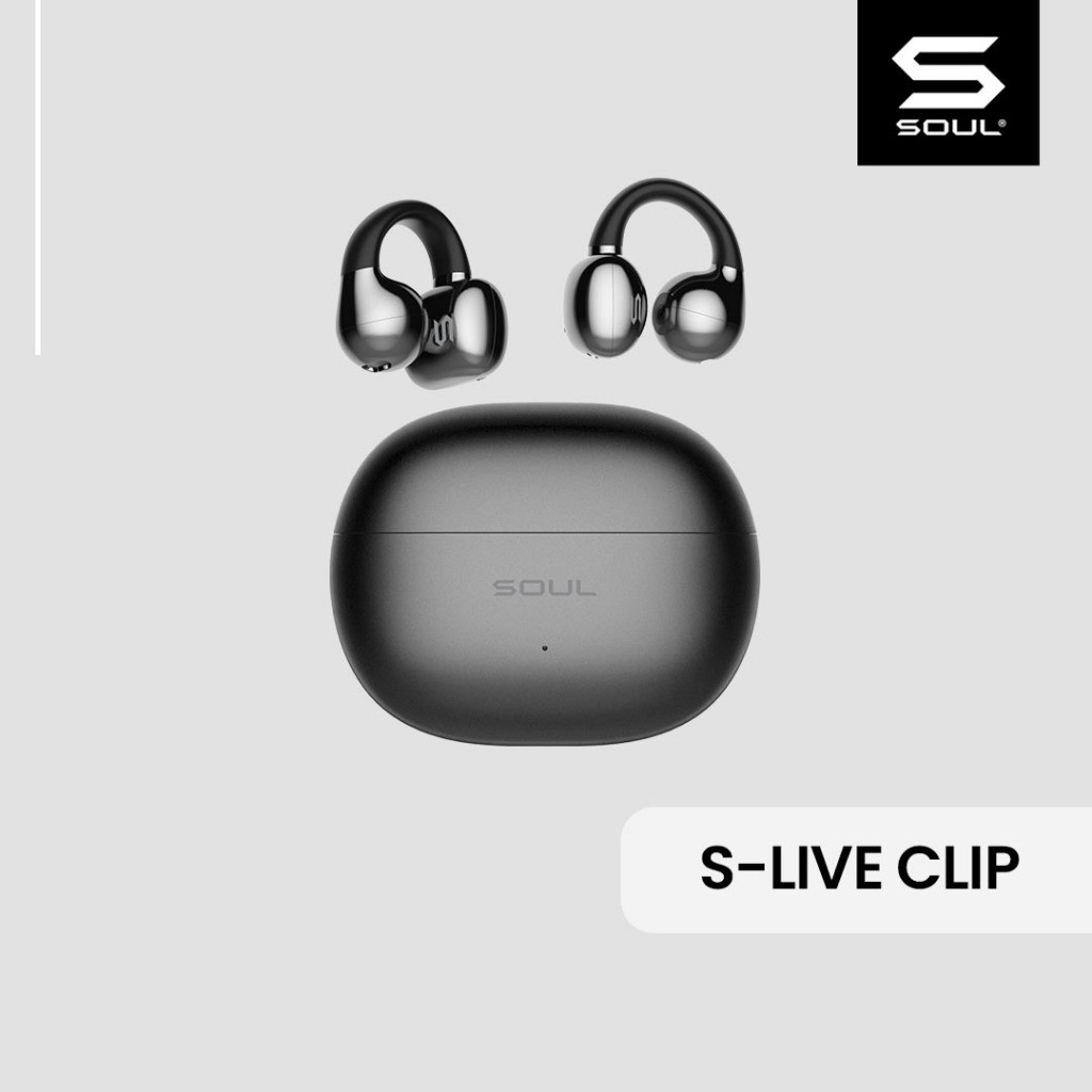 SOUL S-Live Clip Open Ear Clip Earbuds ENC - Hitam