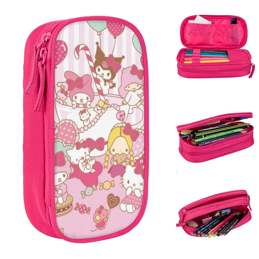 

Hello Kitty Pencil Case Pencilcases Pen Box for Student Big Capacity Pencil Bags School Supplies Gifts Stationery