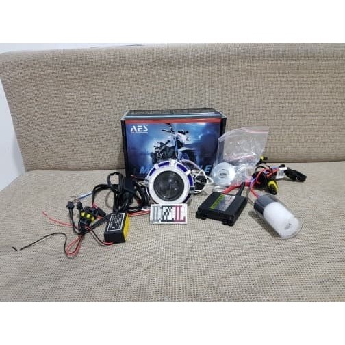 LAMPU UTAMA HID PROJIE MINI 2.5" AES 6 / AES G1 + AE & DE Bisa Request